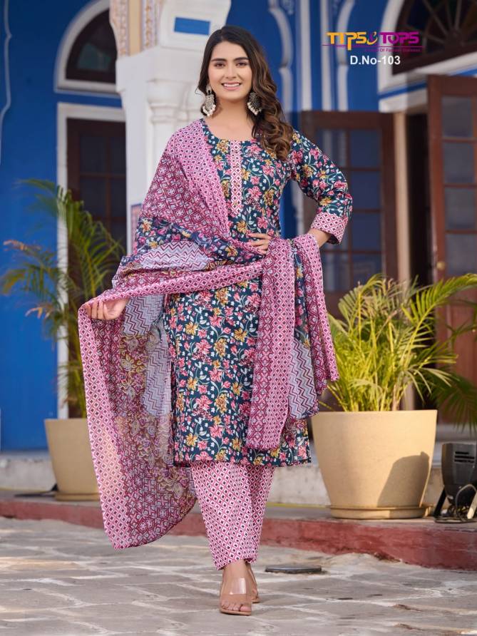 Summer Fashion Vol 1 Tips And Tops Cotton Printed Readymade Suits Wholesale Shop In Surat